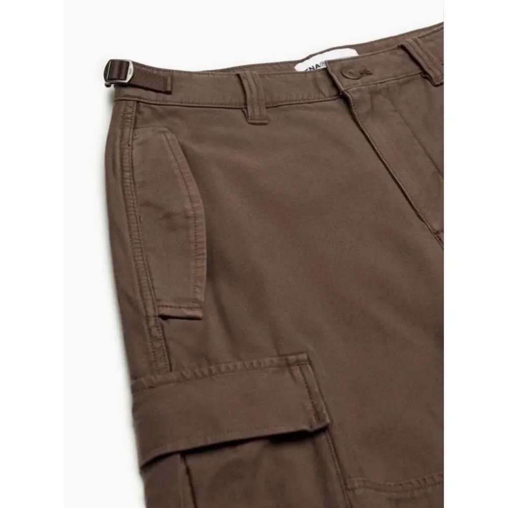 TNA Aritzia Supply Cargo Pants Size 6 Rich Mocha Relaxed Adjustable